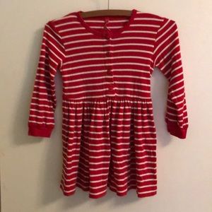 Hanna Andersson Red White Striped long sleeve Dr…